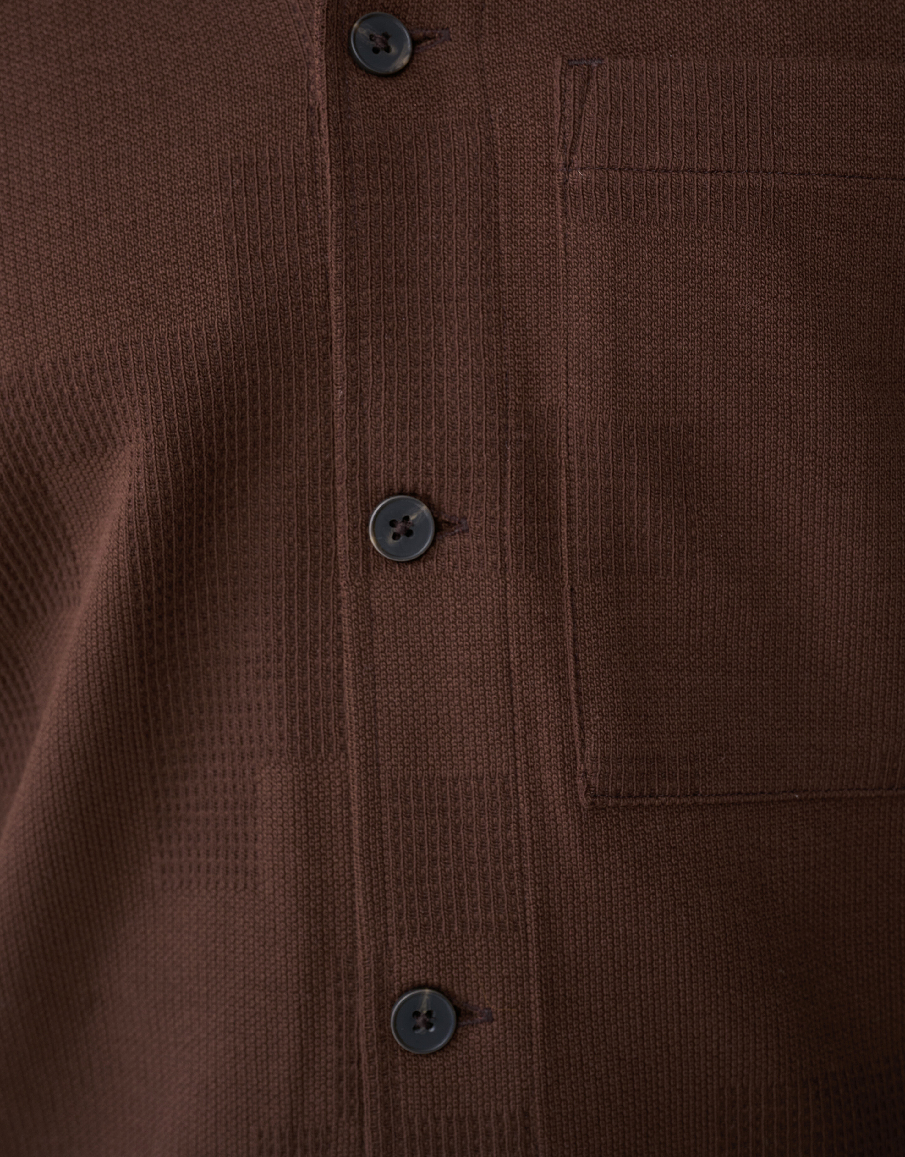 Ruiten Jacquard Overhemd Donkerbruin SHOEBY MEN