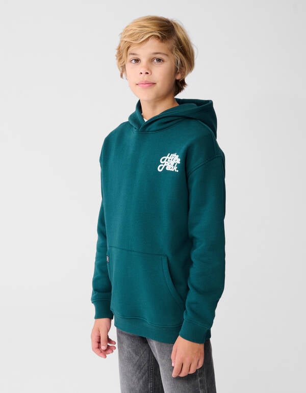 Hype Artwork Hoodie Donkergroen SHOEBY BOYS