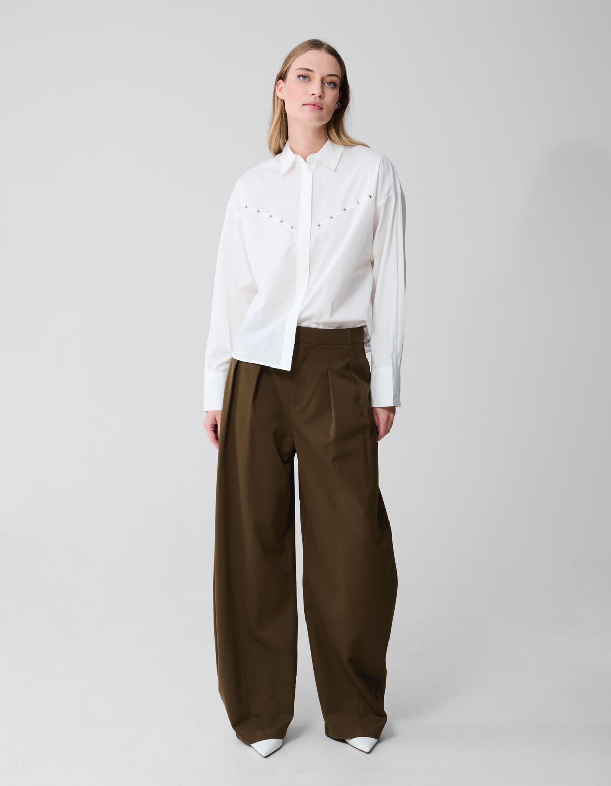 Mix Barrel Fit Pantalon Khaki SHOEBY WOMEN