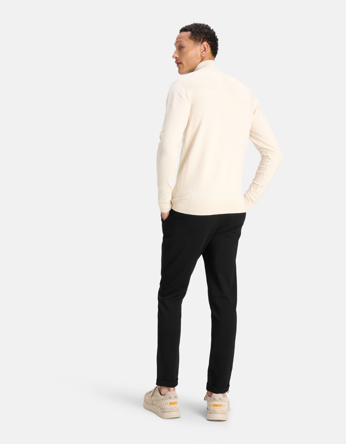 Zipper Trui Offwhite SHOEBY MEN