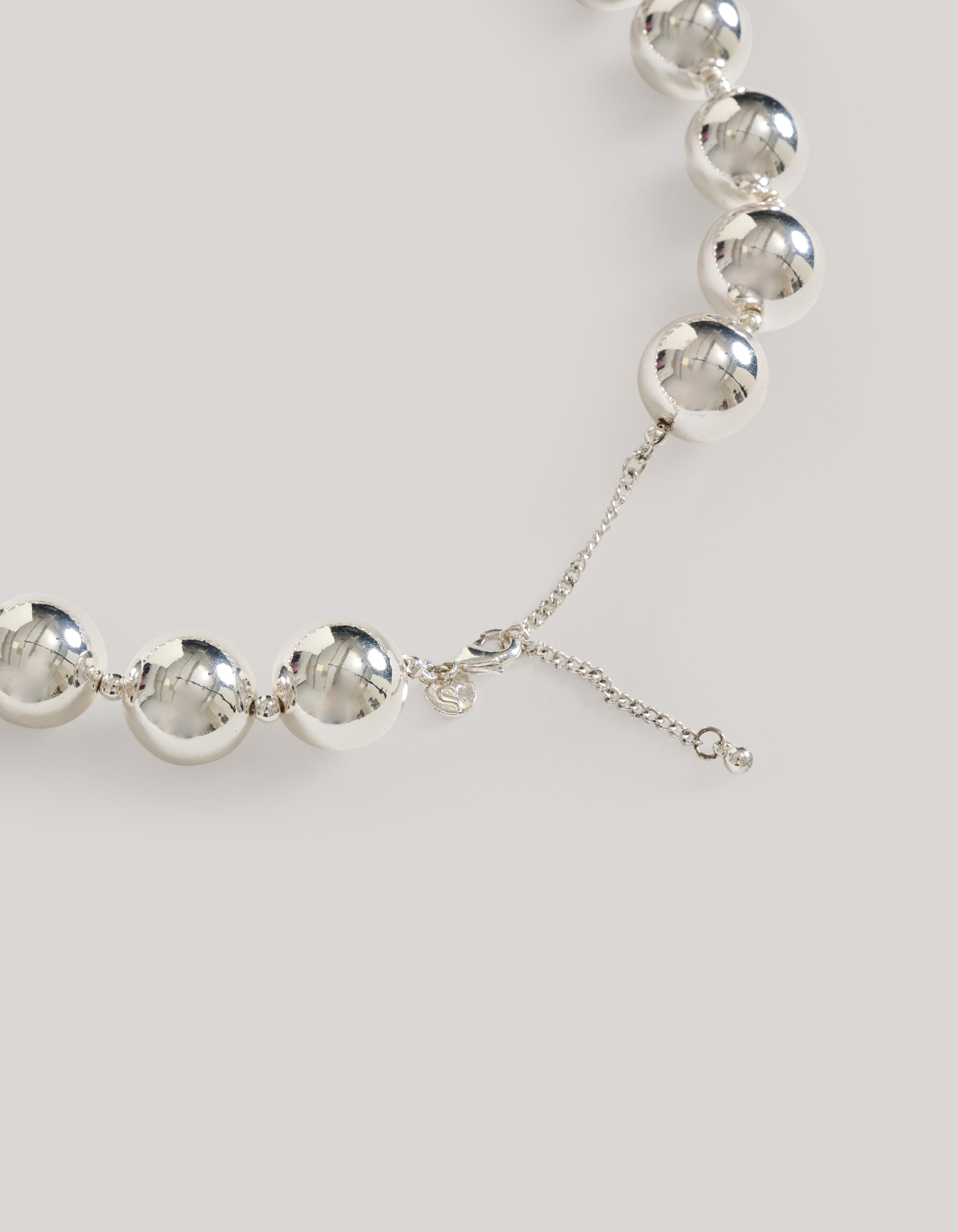 Big Beads Ketting Zilver SHOEBY ACCESSOIRES