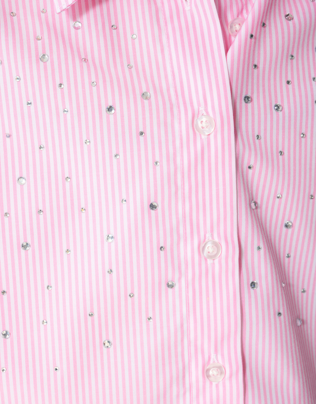 Pinstripe Strass Blouse Lichtroze SHOEBY GIRLS