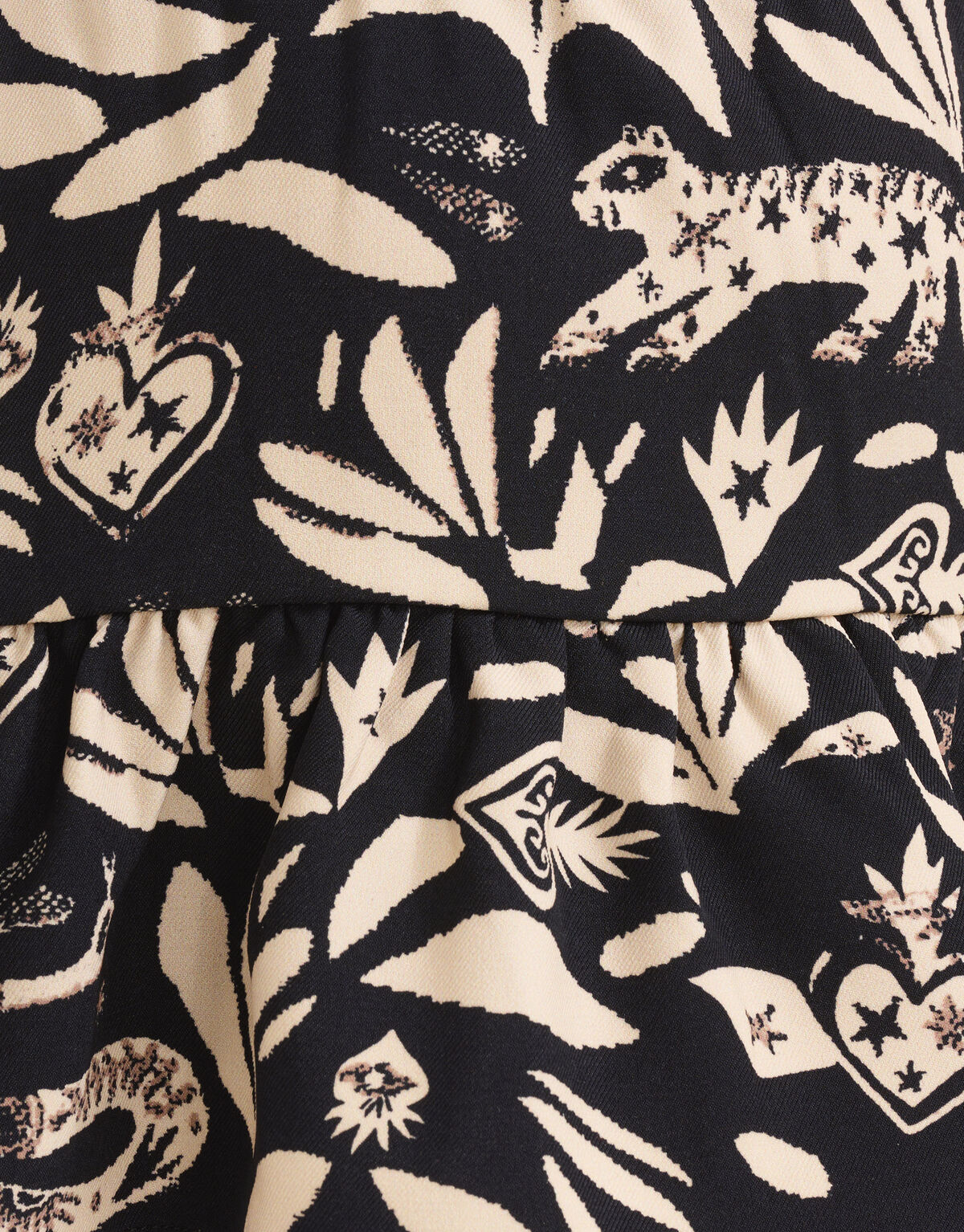 Grafische Rok Zwart SHOEBY GIRLS