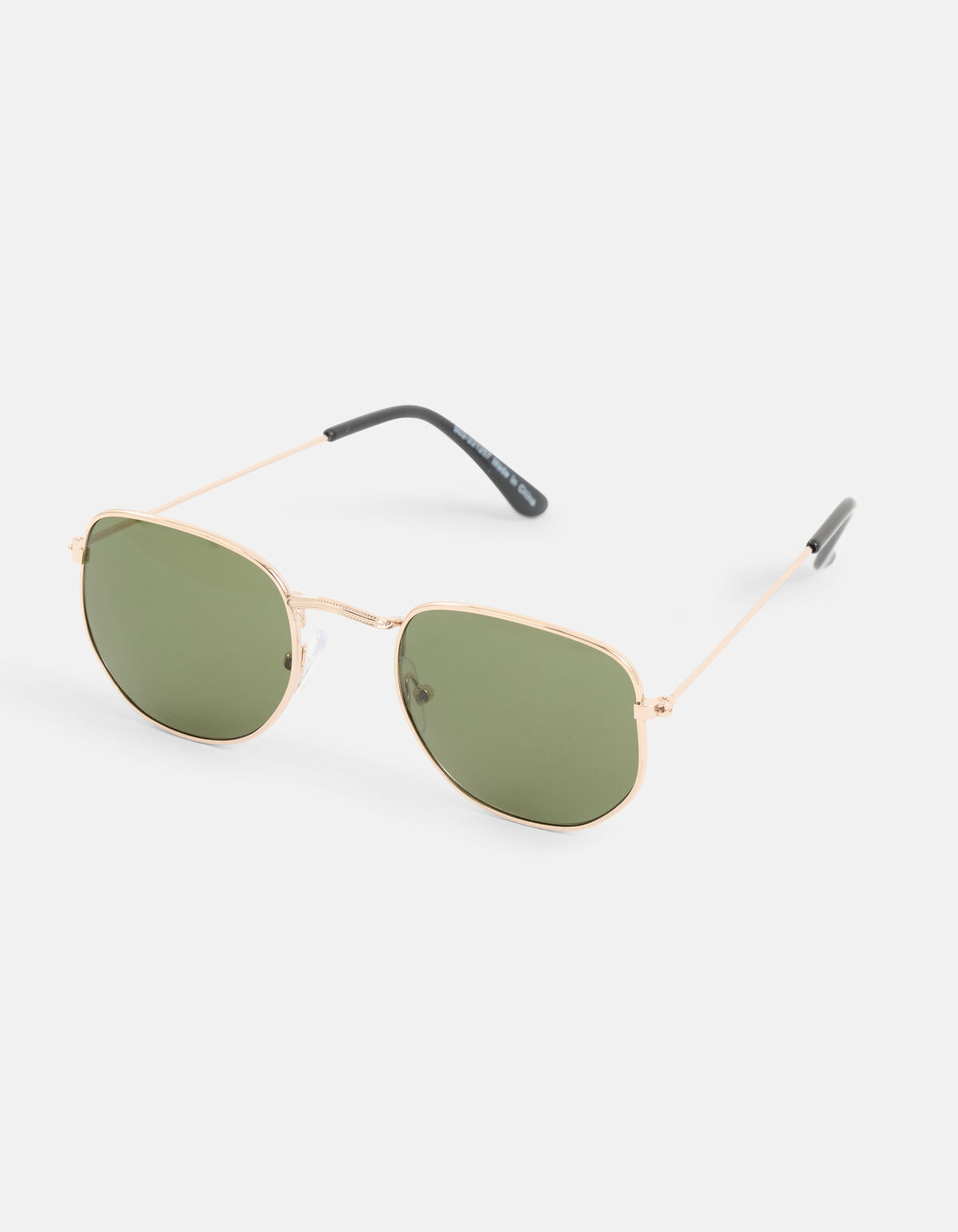 Ronde Metalen Zonnebril Goud SHOEBY ACCESSOIRES