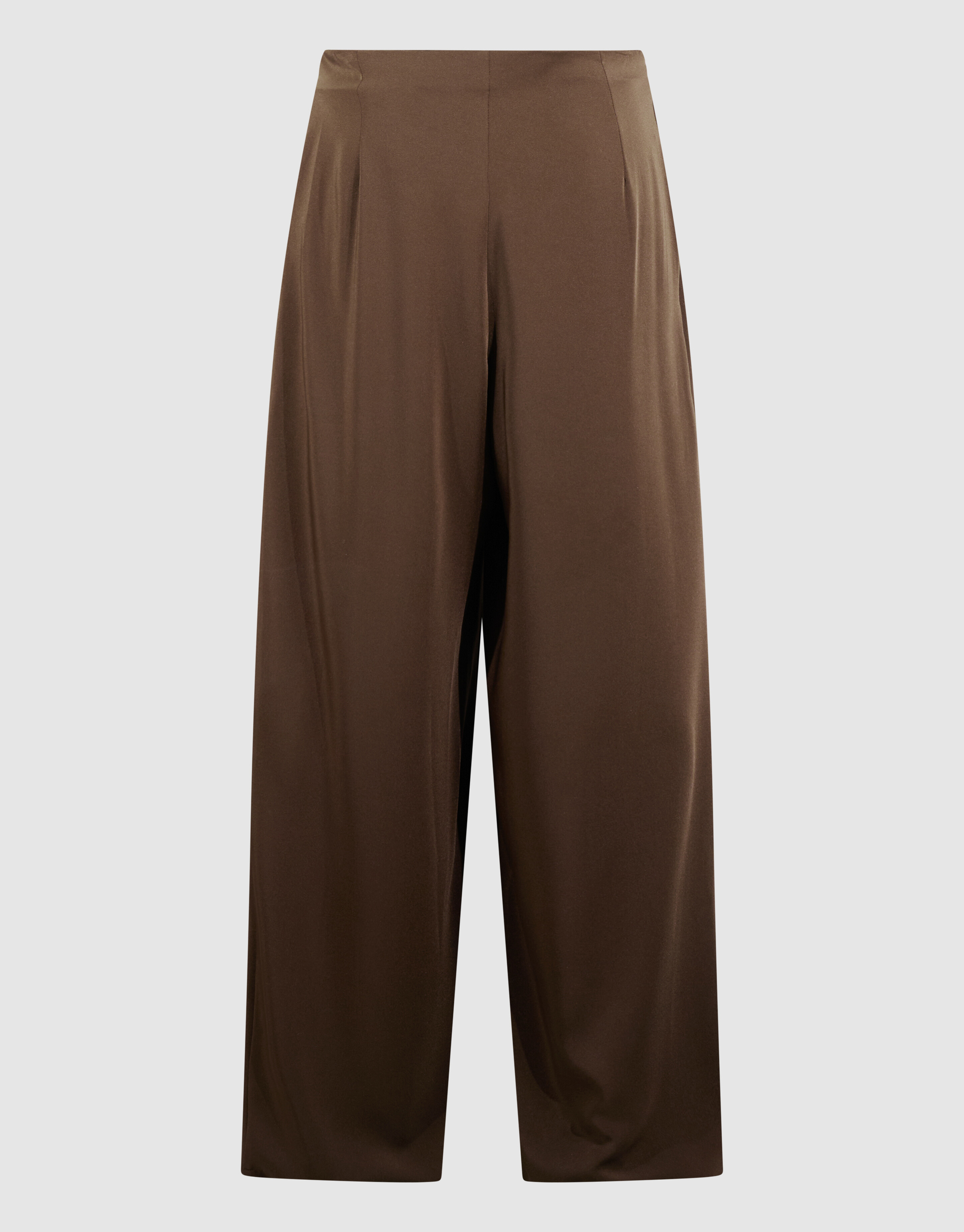 Pleated Loose Fit Broek Bruin By Fred SHOEBY WOMEN