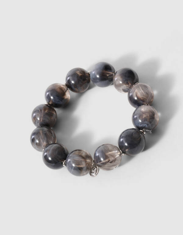 Kralen Armband Grijs SHOEBY ACCESSOIRES
