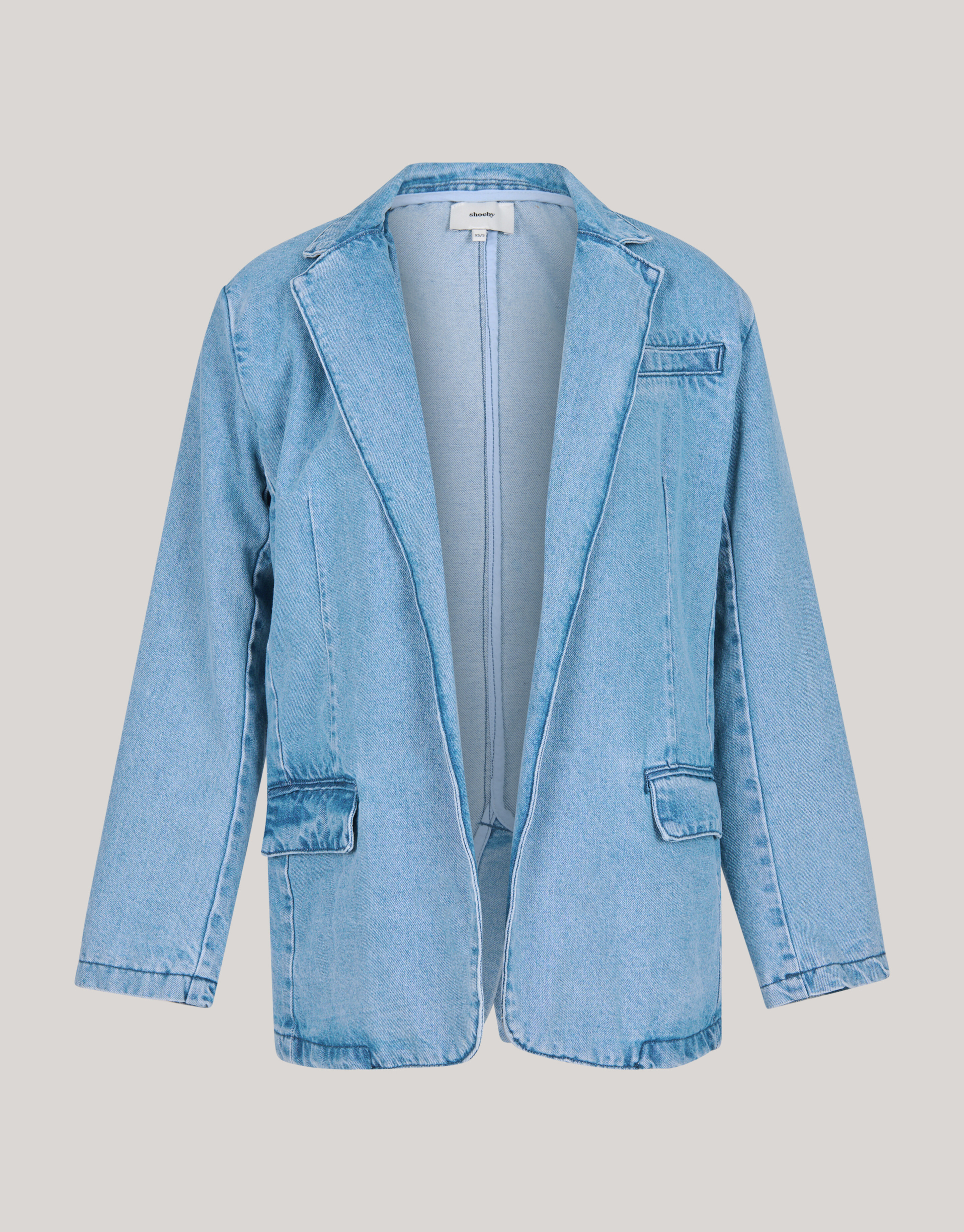 Oversized Denim Blazer Bleached SHOEBY WOMEN