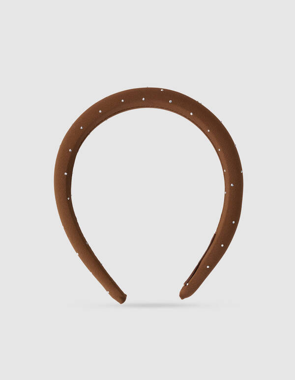 Strass Haarband Bruin SHOEBY ACCESSOIRES