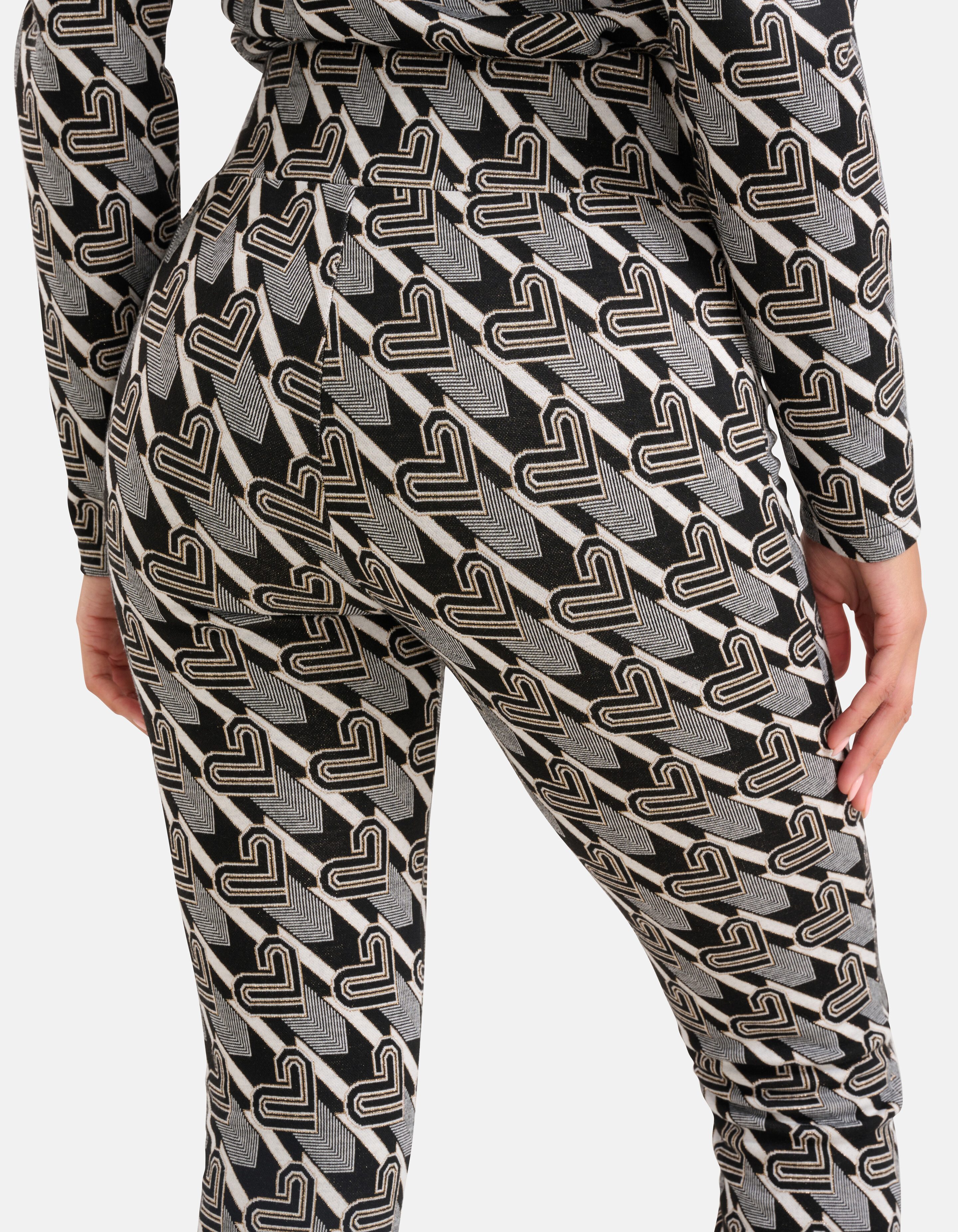 Monogram Legging Zwart/Wit SHOEBY WOMEN