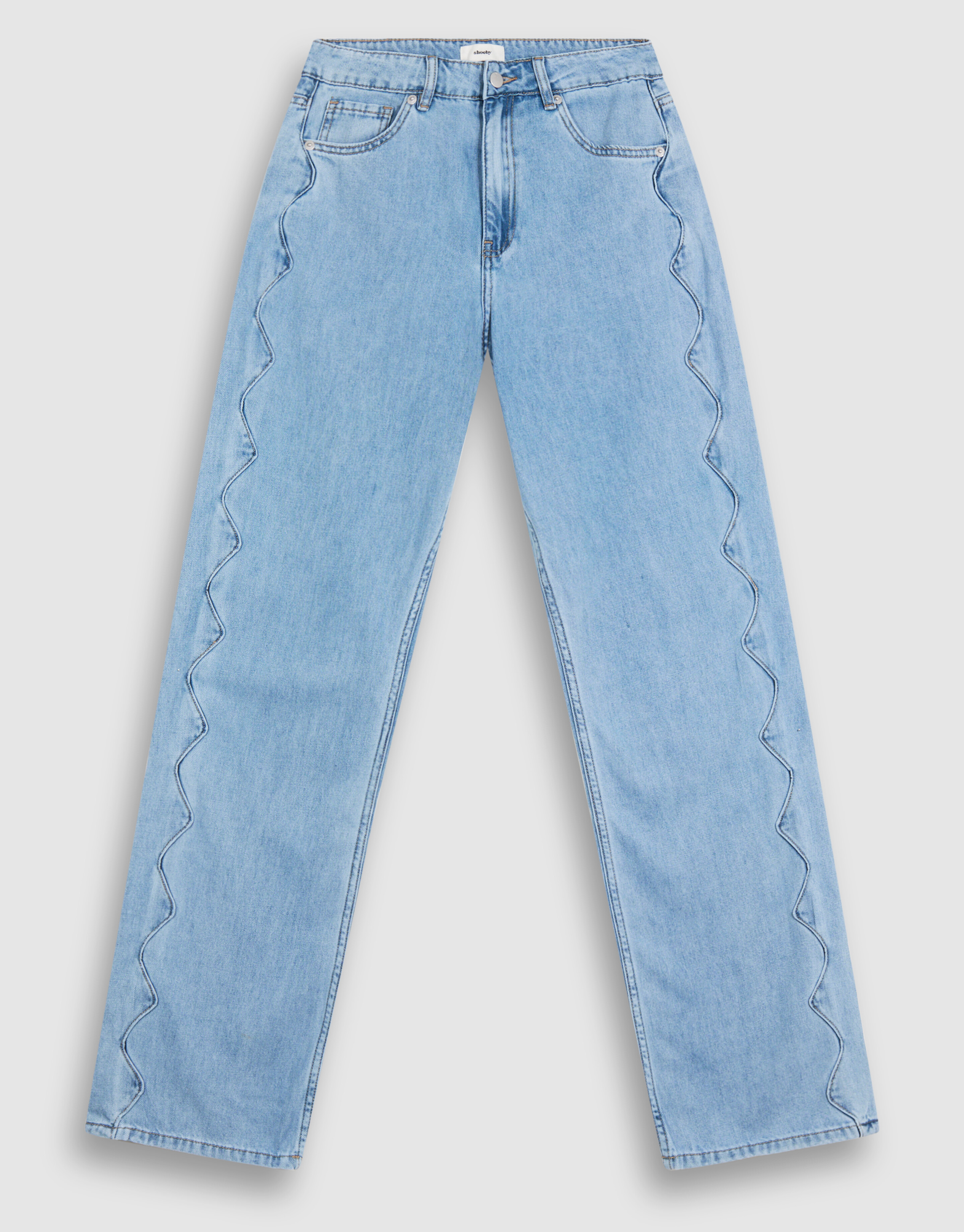 Wave Straight Fit Jeans Mediumstone SHOEBY WOMEN