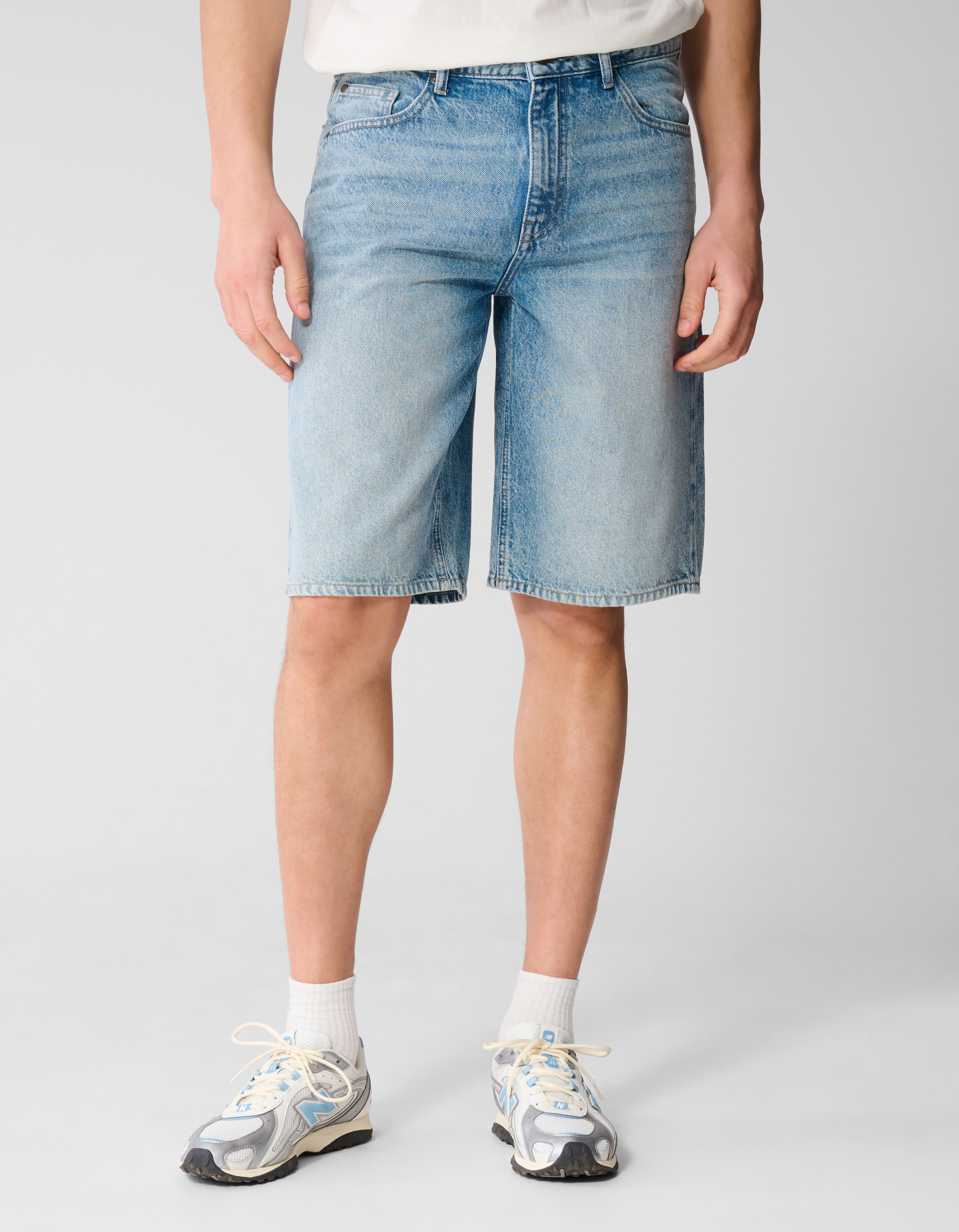 Relaxed Fit Denim Short Mediumstone SHOEBY MEN