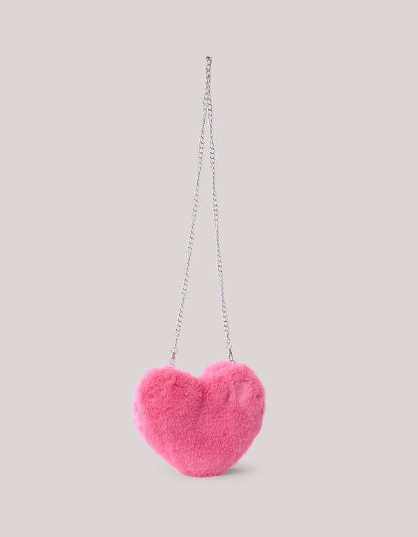 Fur Heart Tas Roze SHOEBY ACCESSOIRES