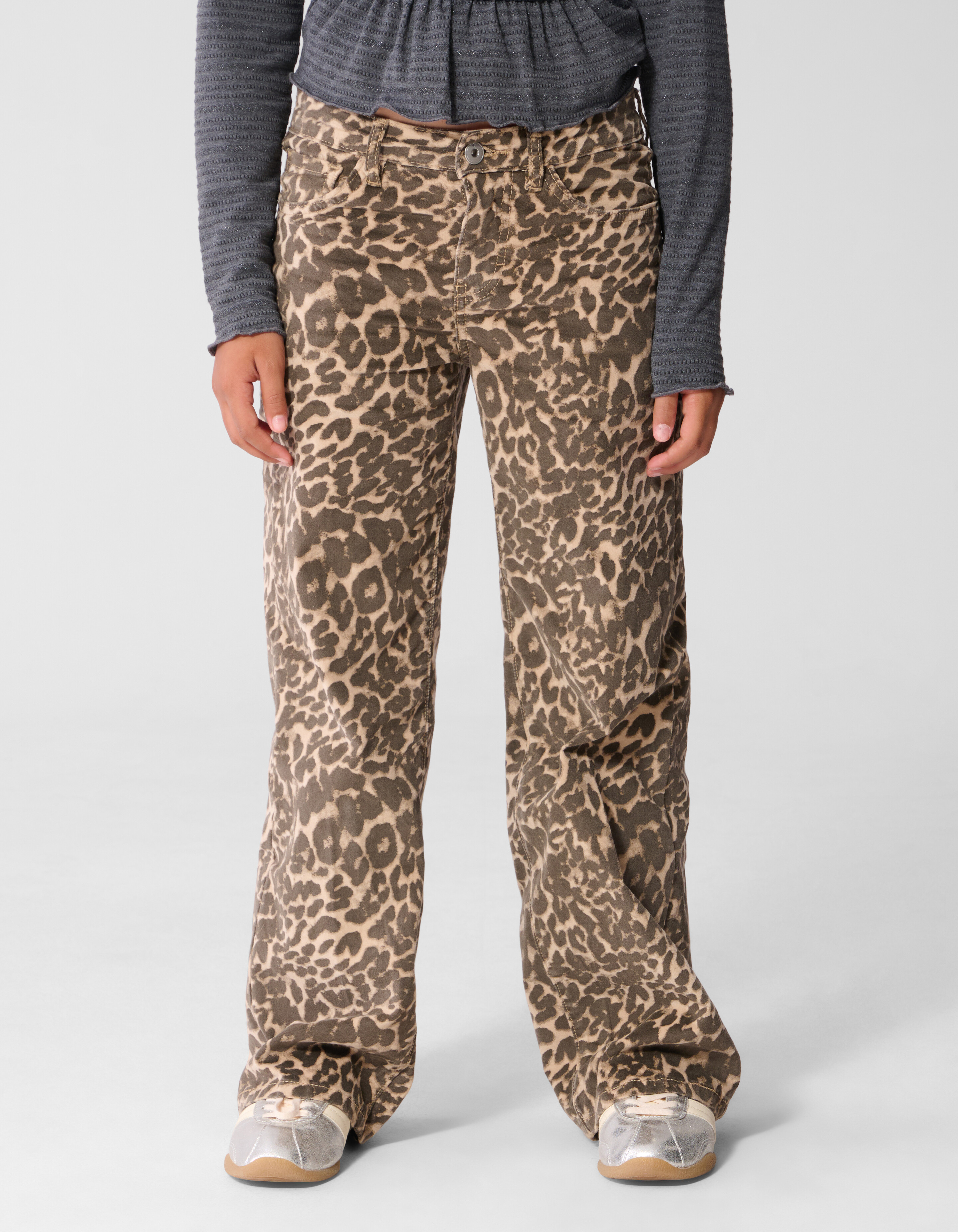 Velvet Leopard Broek Bruin SHOEBY GIRLS