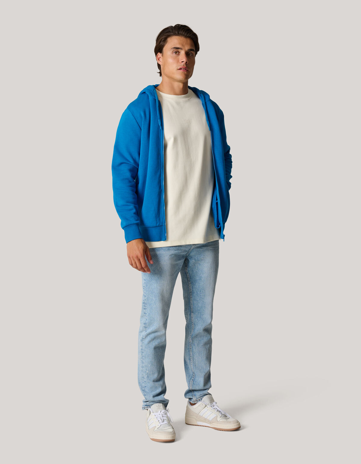 Zipper Hoodie Blauw SHOEBY MEN