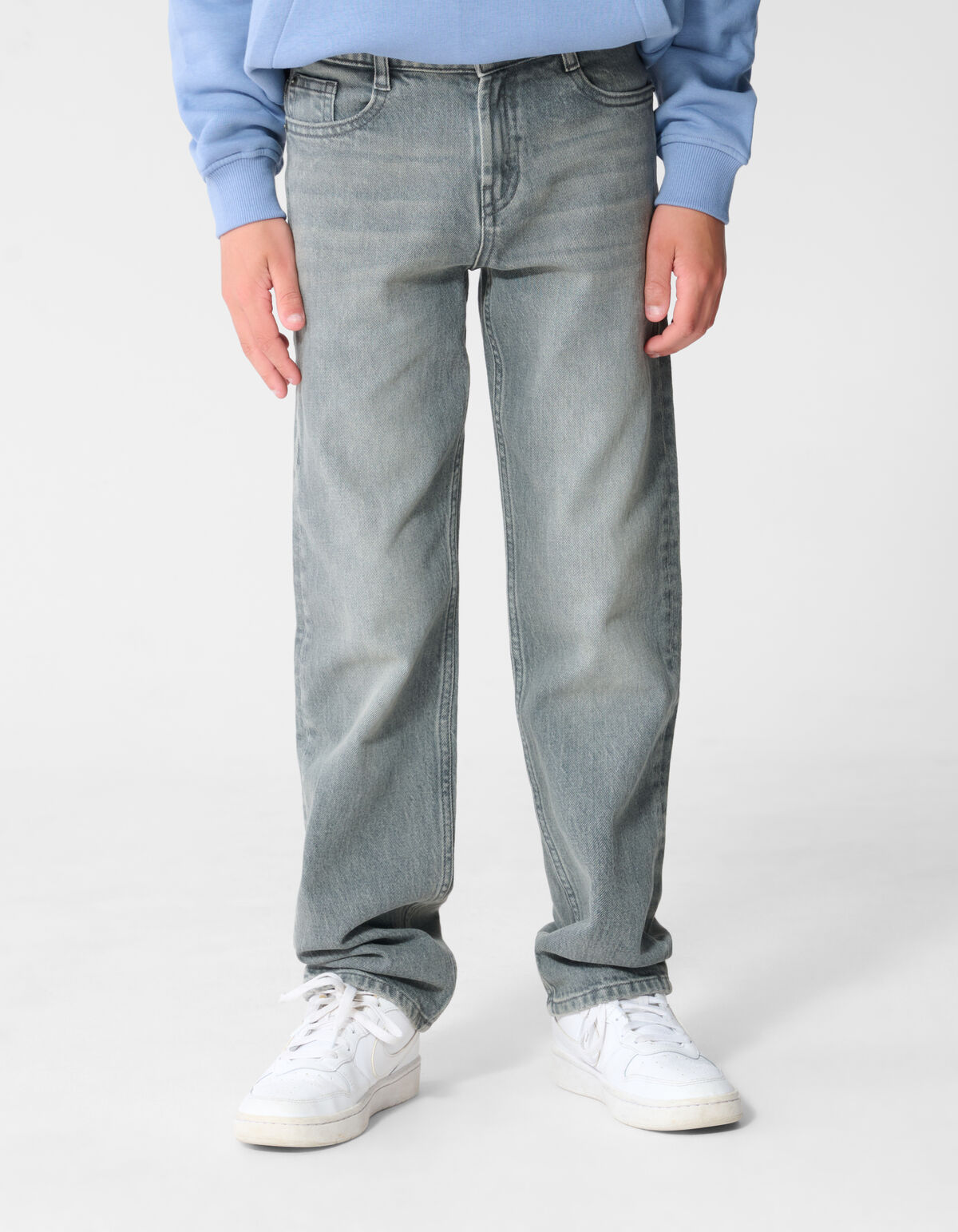 Straight Fit Jeans Grijs SHOEBY BOYS