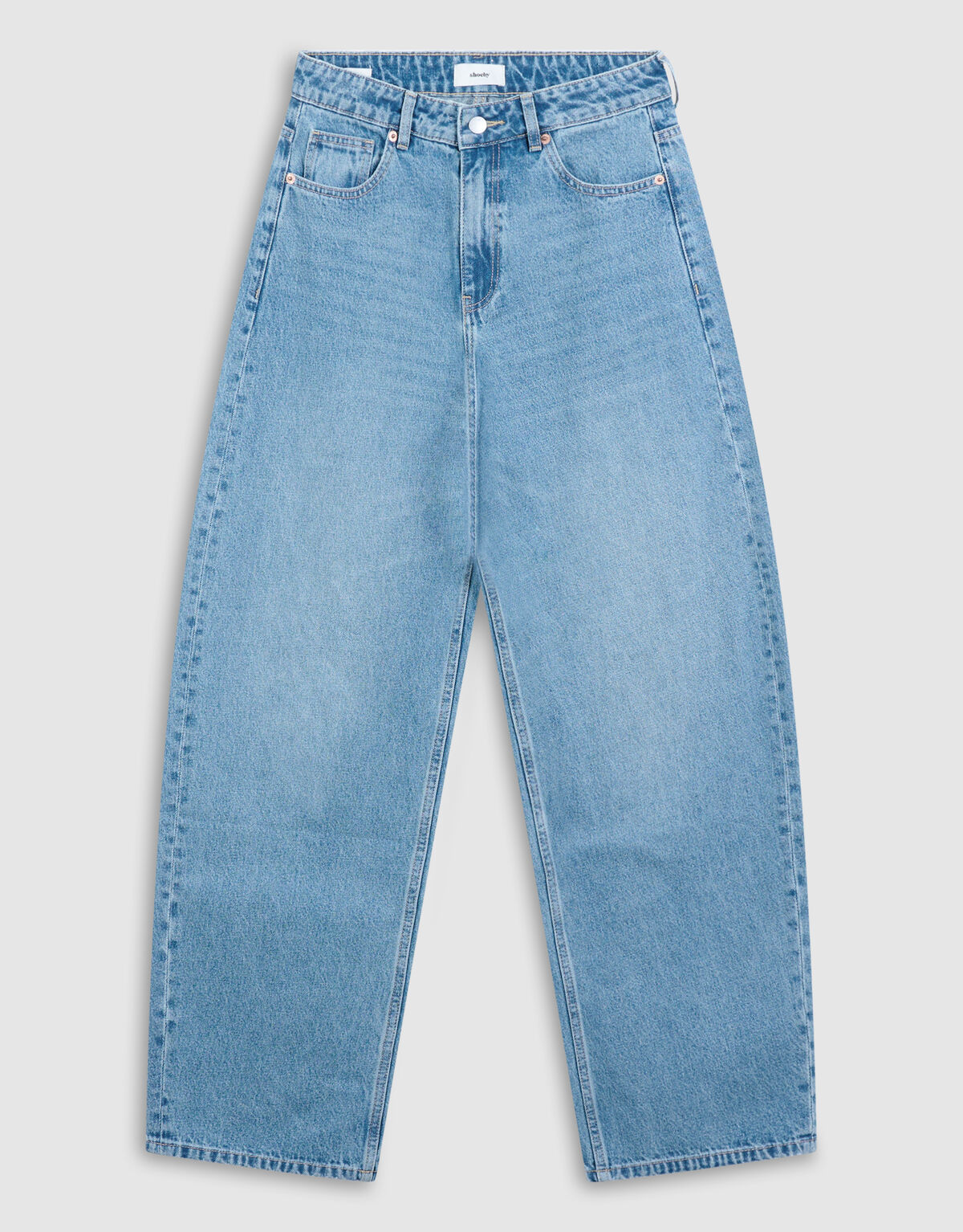 Baggy Fit Jeans Blauw SHOEBY WOMEN