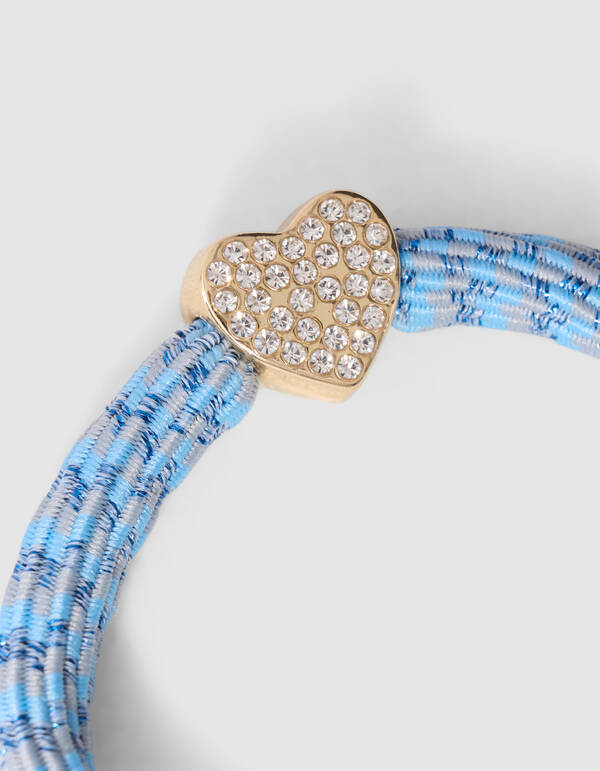 Charm Lurex Haarelastiek Lichtblauw SHOEBY ACCESSOIRES