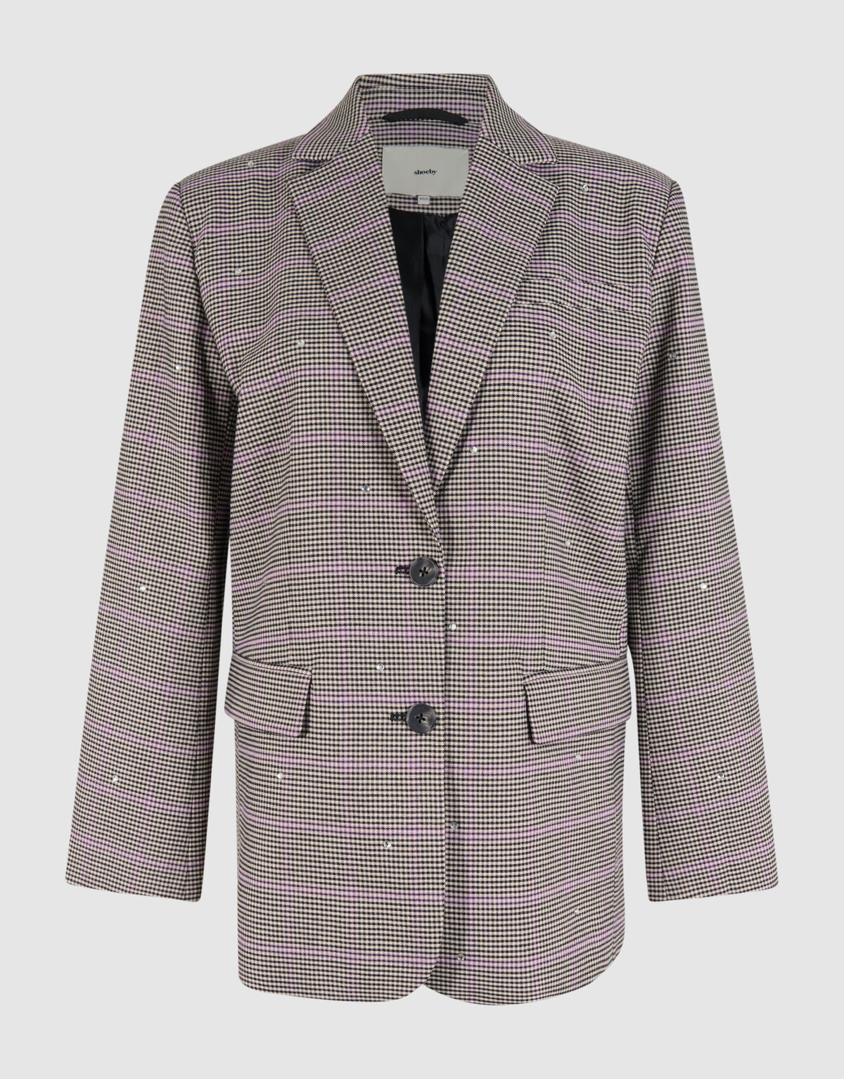 Ruiten Strass Blazer Grijs SHOEBY WOMEN