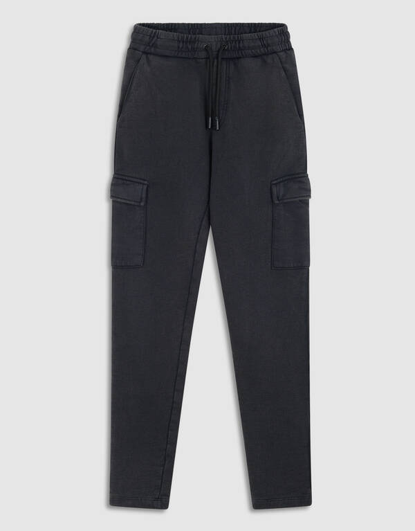 Washed Cargo Broek Donkergrijs SHOEBY BOYS