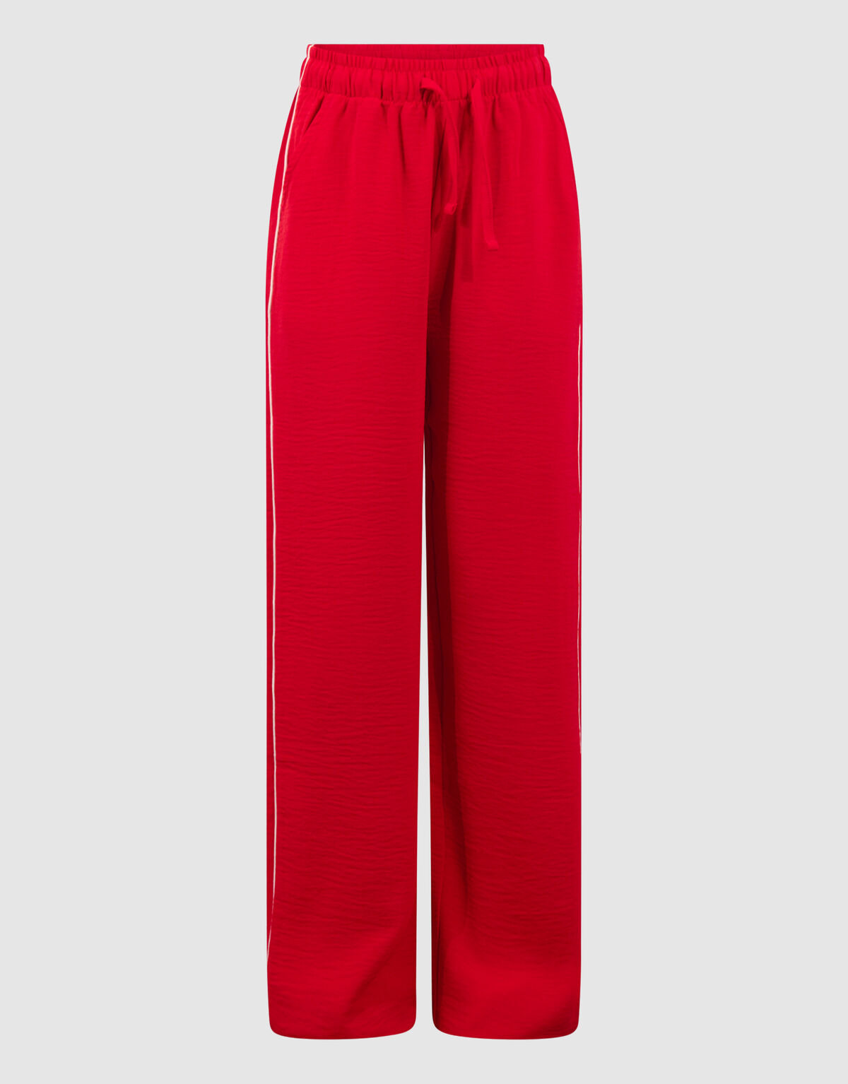Piping Wide Leg Broek Rood SHOEBY GIRLS