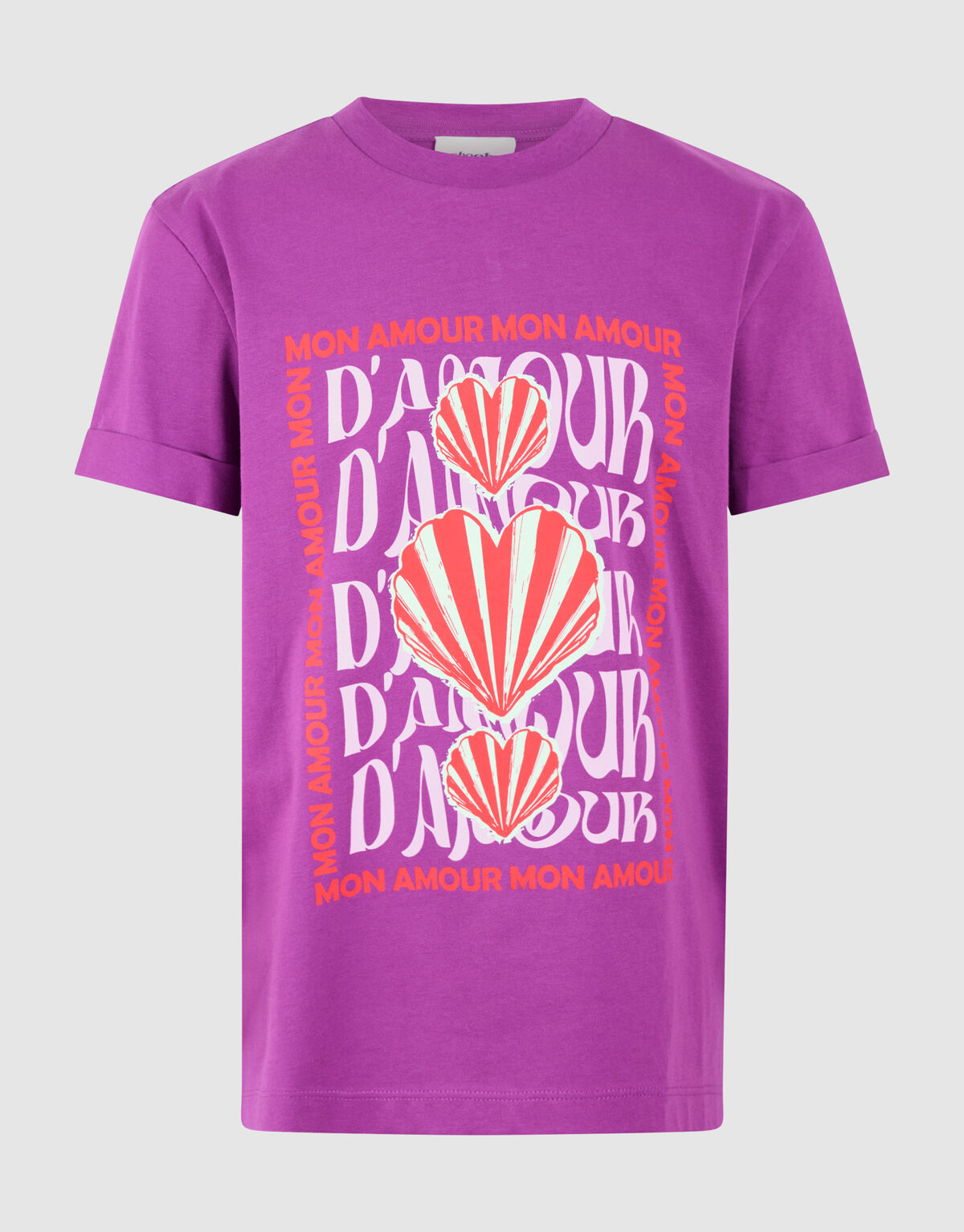 Amour Artwork T-shirt Paars SHOEBY GIRLS