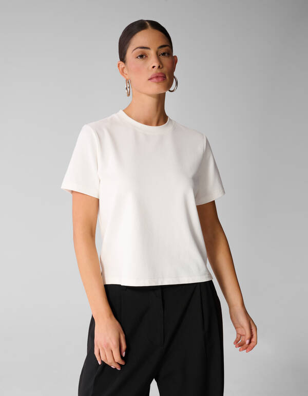 Basis T-shirt Wit By Anna SHOEBY WOMEN