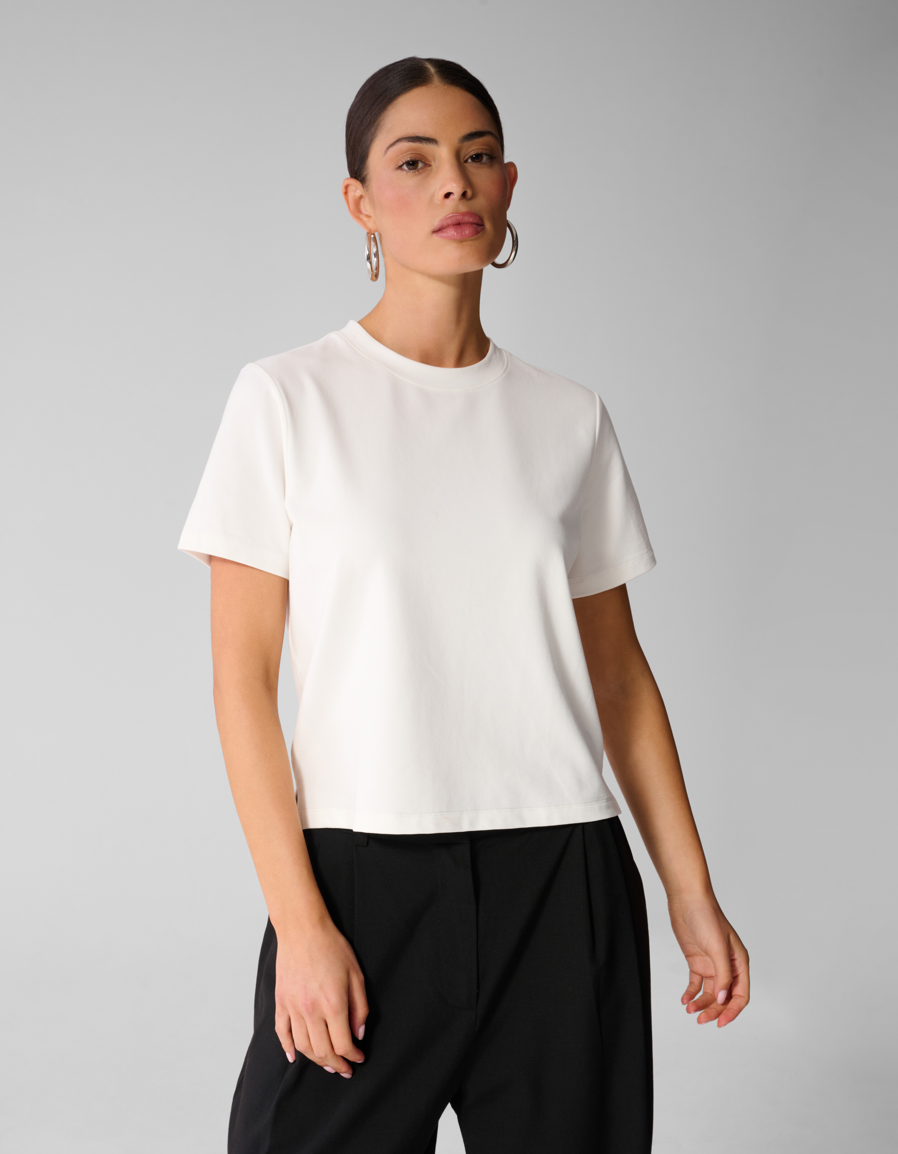 Basis T-shirt Wit By Anna SHOEBY WOMEN