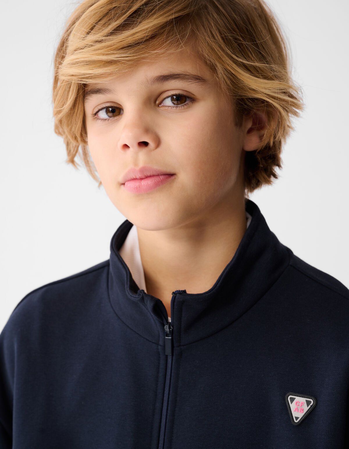 Soft Zip Jack Donkerblauw SHOEBY BOYS