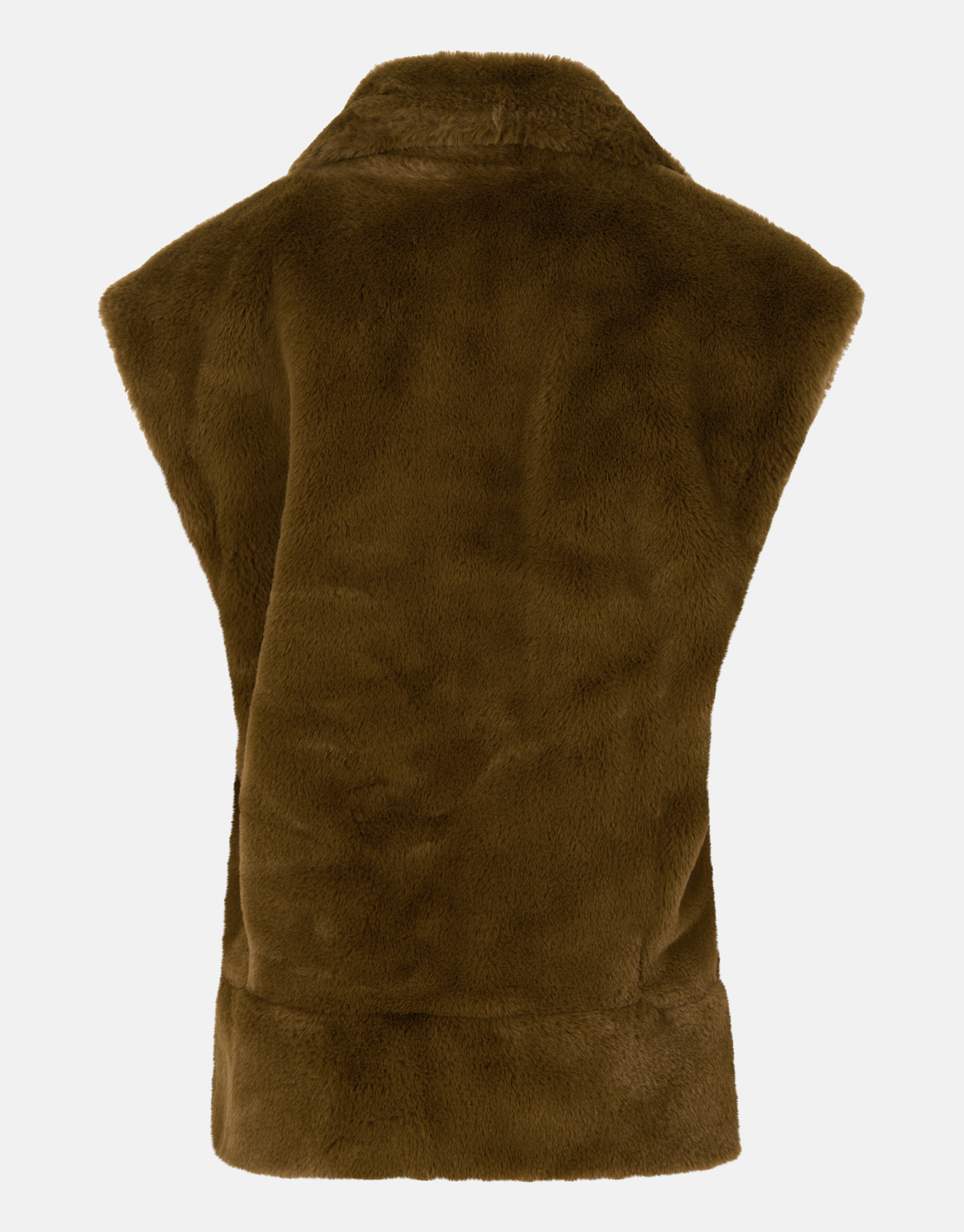 Faux Fur Gilet Donkergroen SHOEBY GIRLS