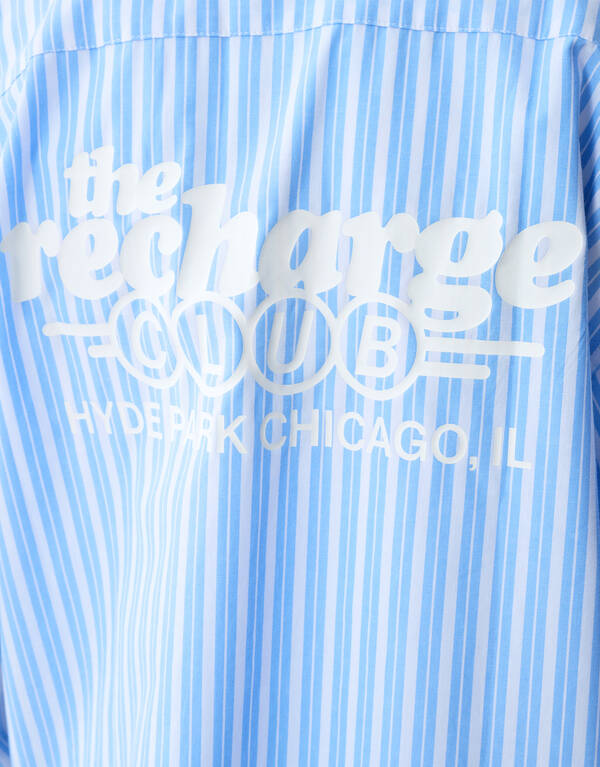 Stripe Artwork Overhemd Lichtblauw SHOEBY BOYS