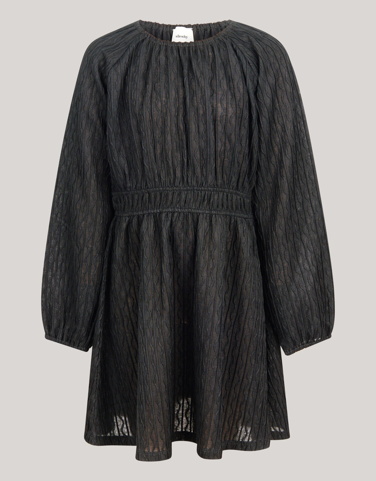 Structuur Jurk Zwart SHOEBY GIRLS