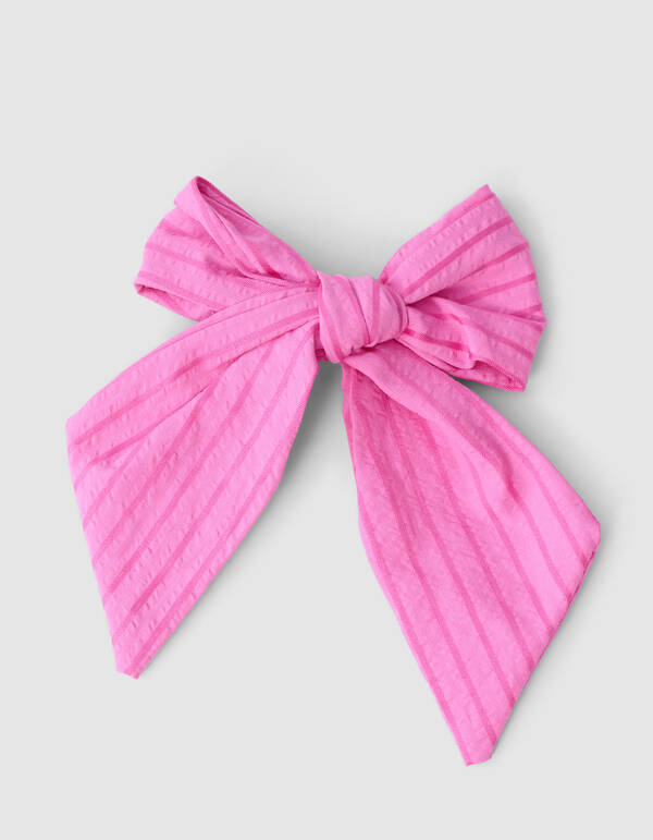 Stripe Strik Haarclip Roze SHOEBY ACCESSOIRES