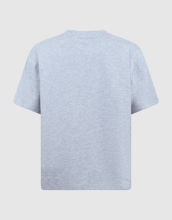 Flower Strass T-shirt Grijs SHOEBY GIRLS