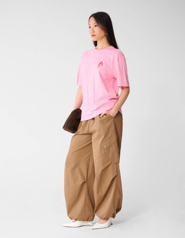 Pepper Artwork T-shirt Roze SHOEBY WOMEN