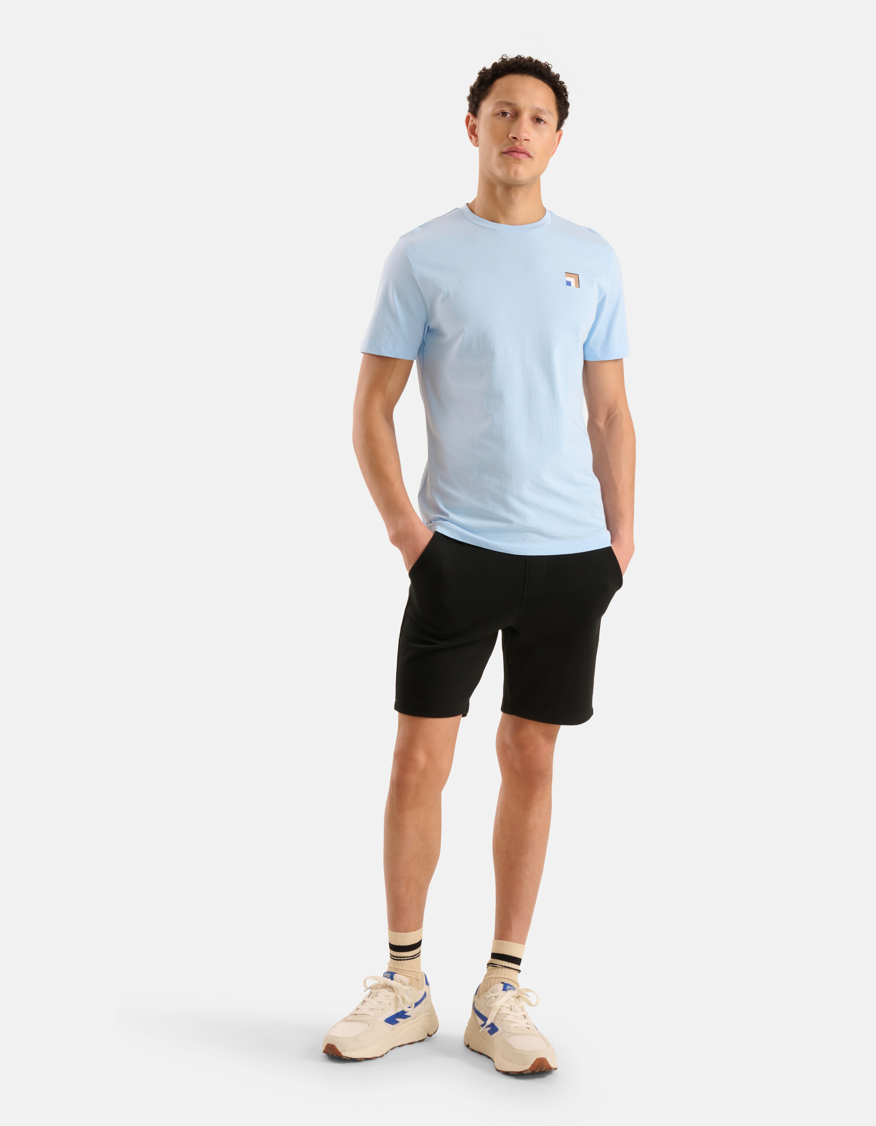 Artwork T-shirt Lichtblauw SHOEBY MEN