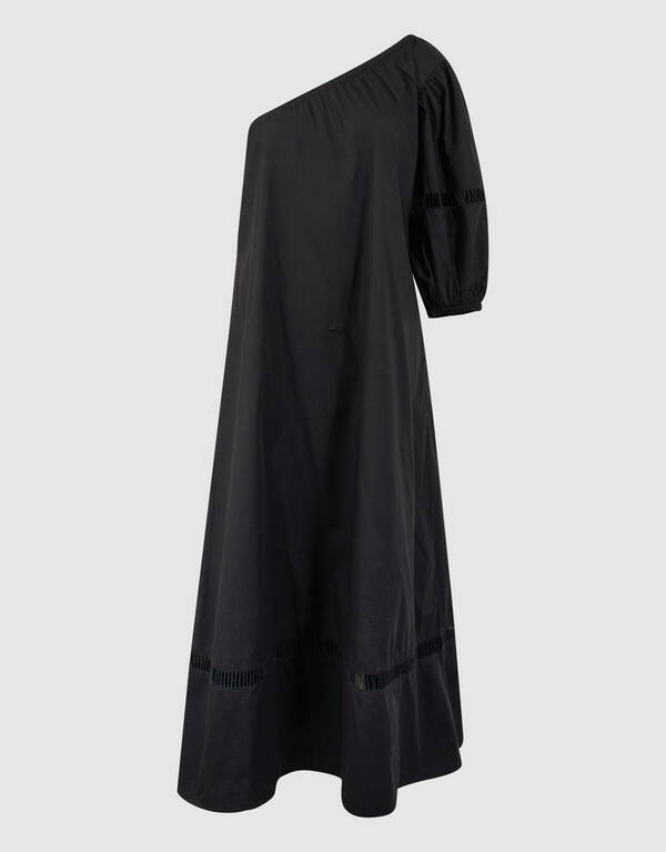 Tape Maxi Jurk Zwart SHOEBY WOMEN
