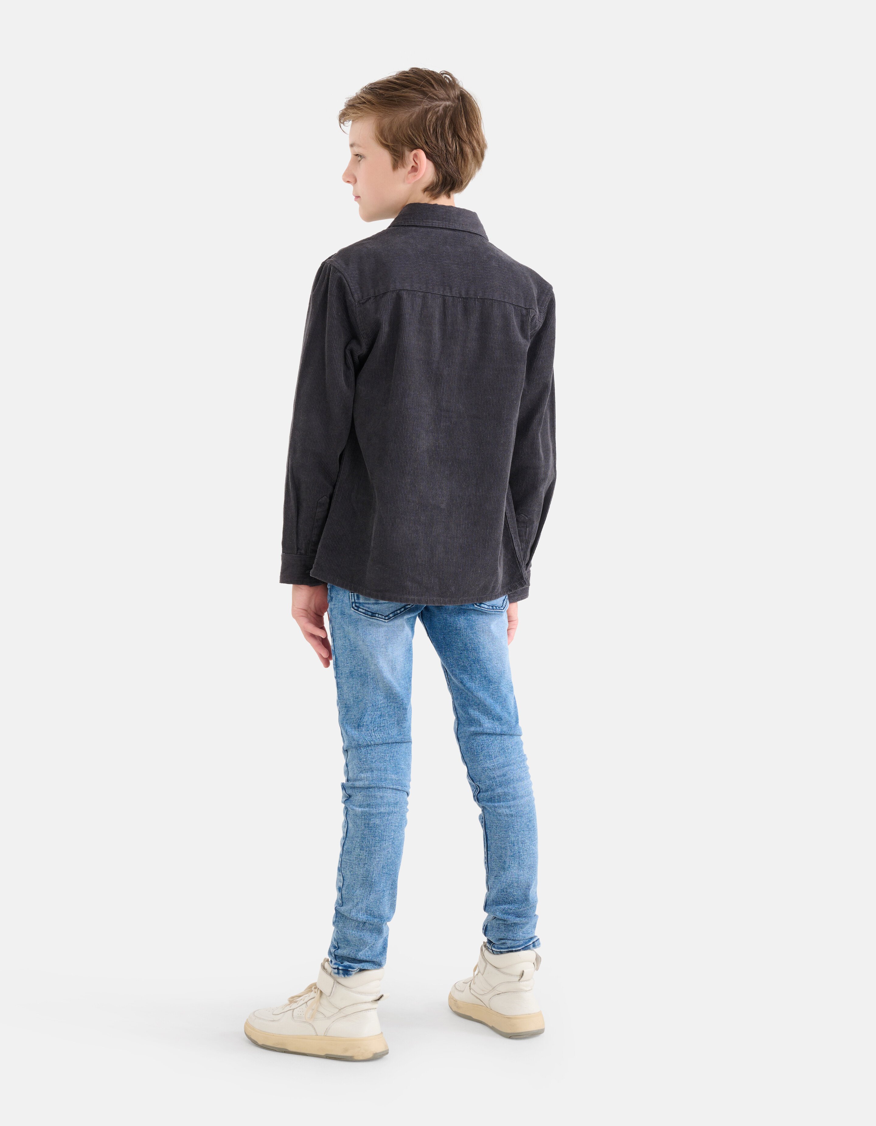Corduroy Overhemd Donkergrijs SHOEBY BOYS