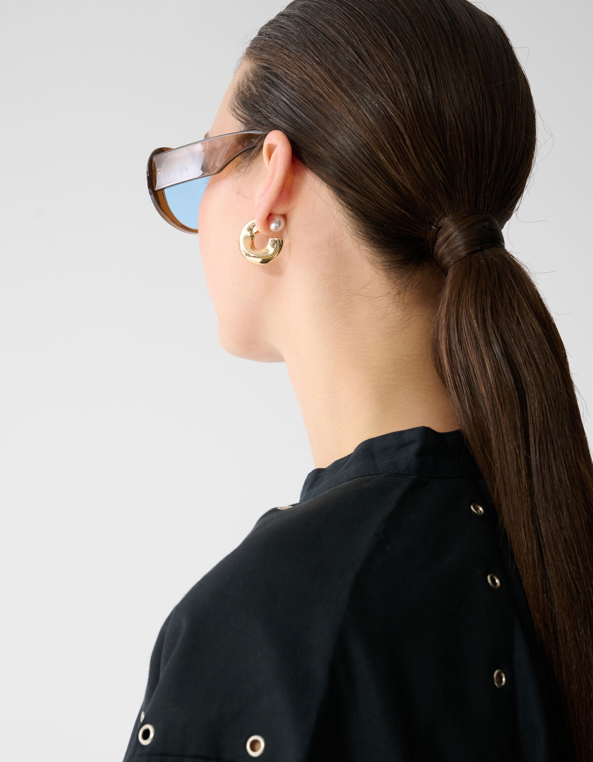 Clean Parel Hoop Oorbellen Goud SHOEBY ACCESSOIRES