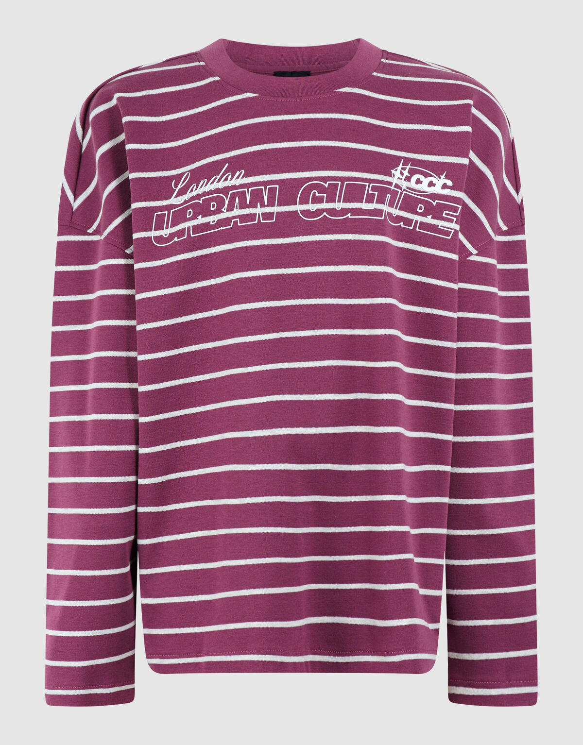 Striped Longsleeve T-shirt Donkerrood SHOEBY BOYS