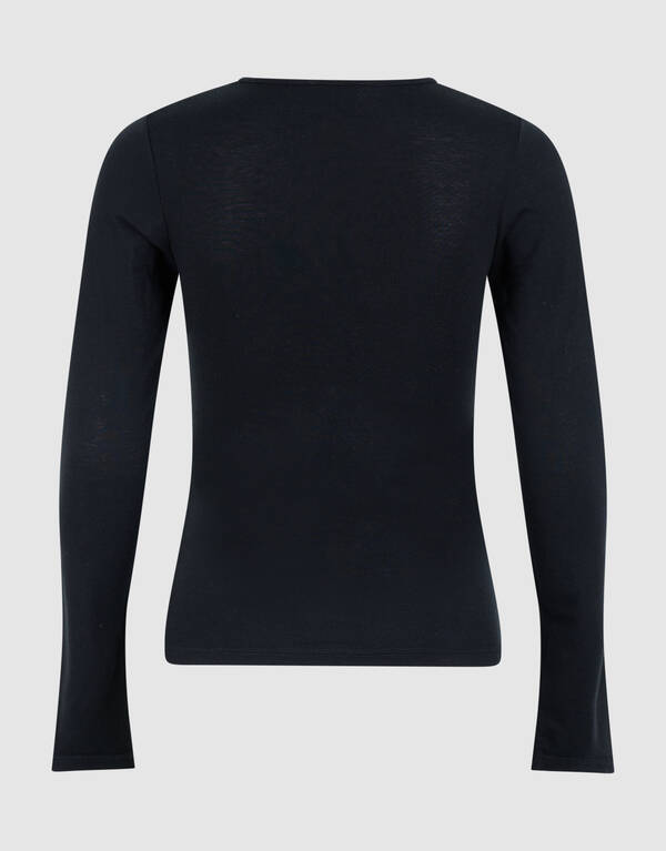 Zachte Longsleeve Top Zwart SHOEBY WOMEN