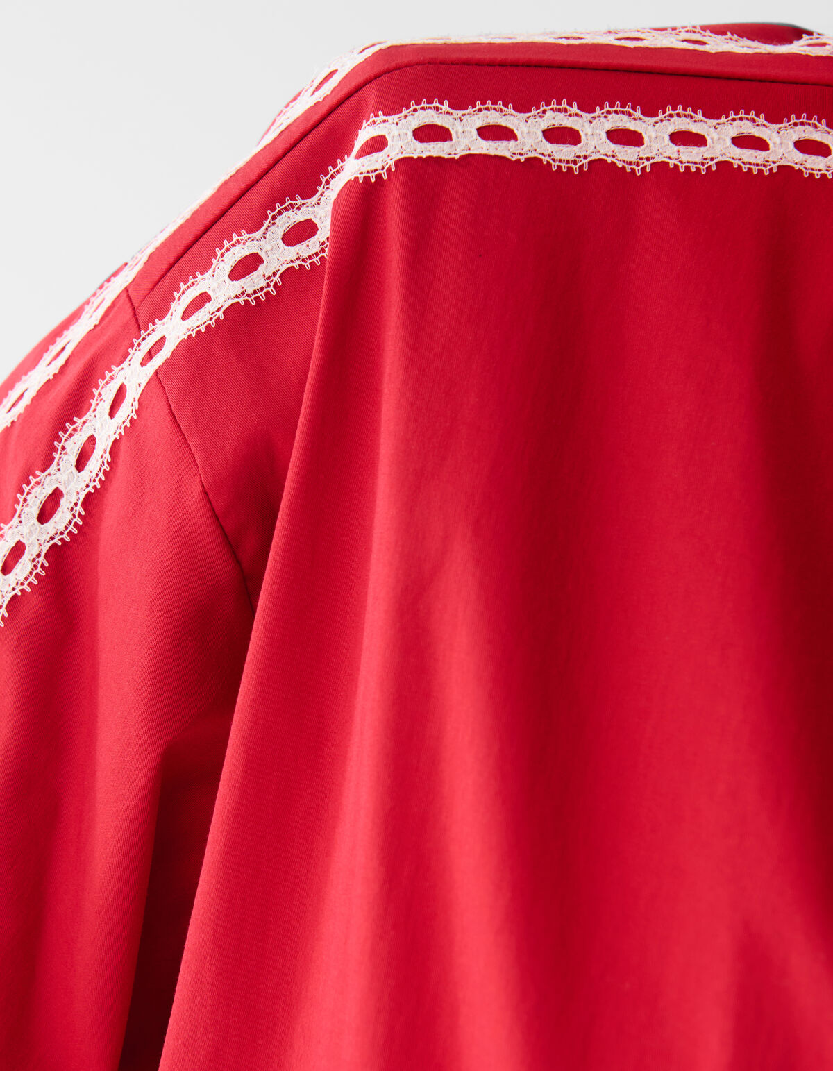 Oversized Sporty Blouse Rood SHOEBY WOMEN