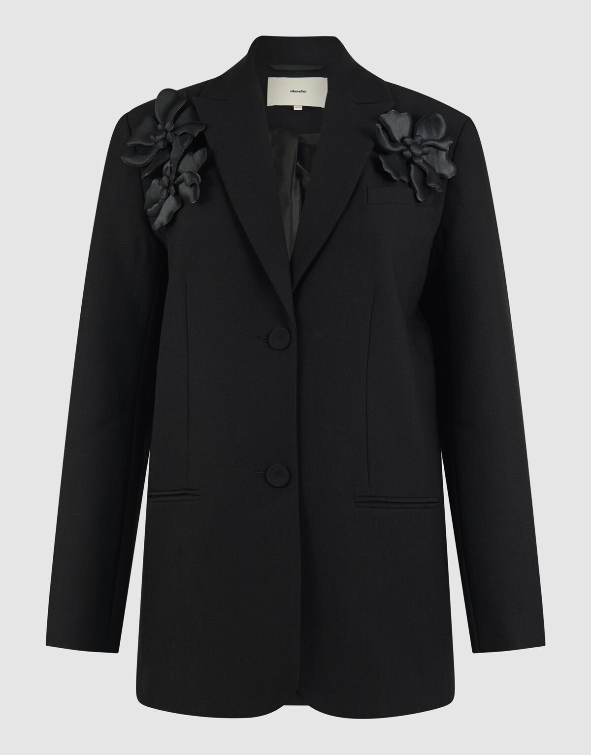 Flower Blazer Zwart By Mieke SHOEBY WOMEN