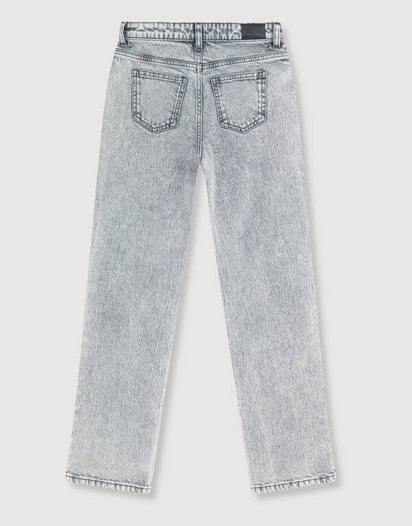 Strass Straight Fit Jeans Lichtgrijs SHOEBY GIRLS