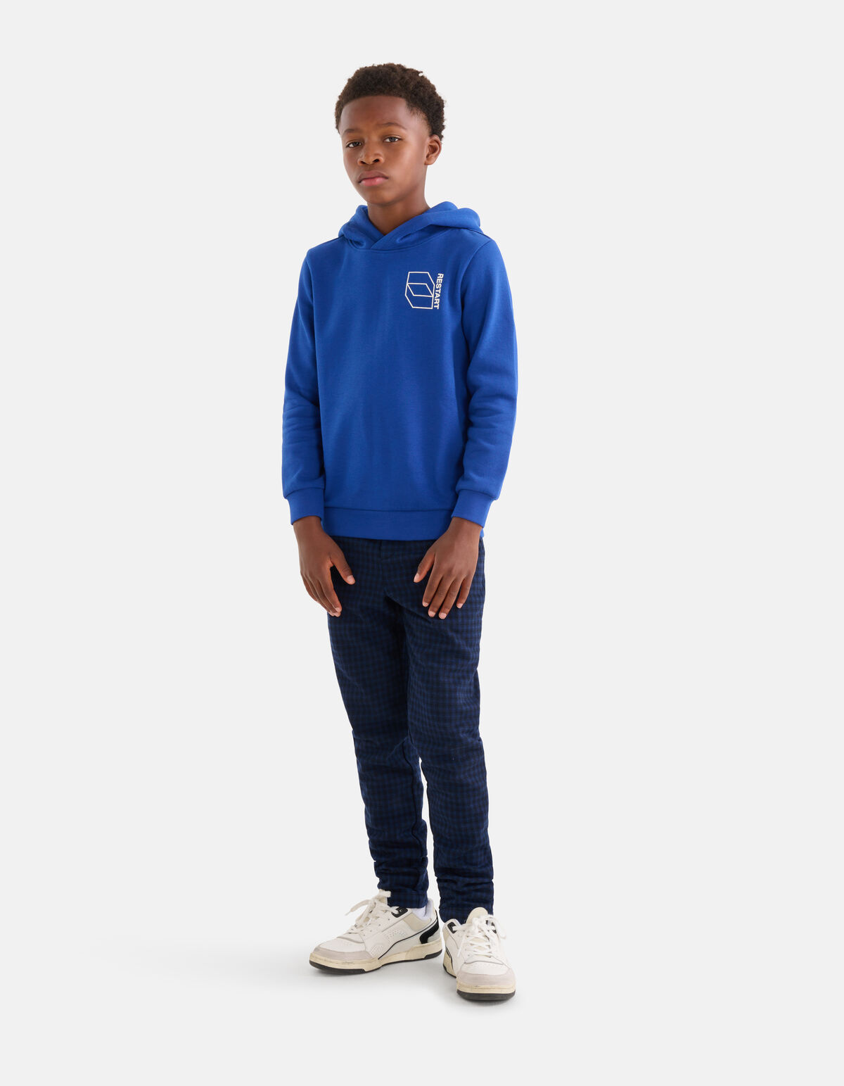 Print Hoodie Kobalt Blauw SHOEBY BOYS