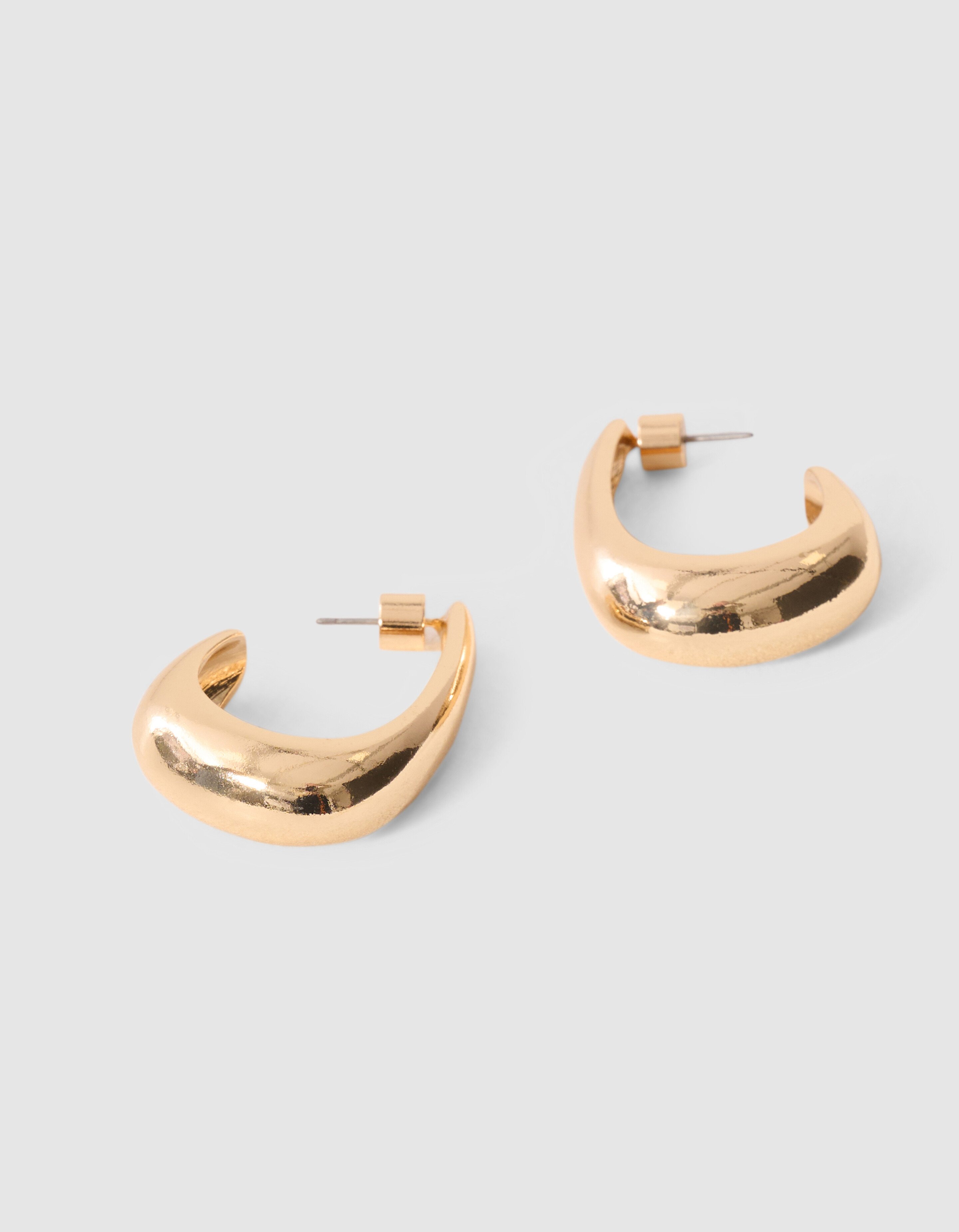 Oval Hoop Oorbellen Goud SHOEBY ACCESSOIRES