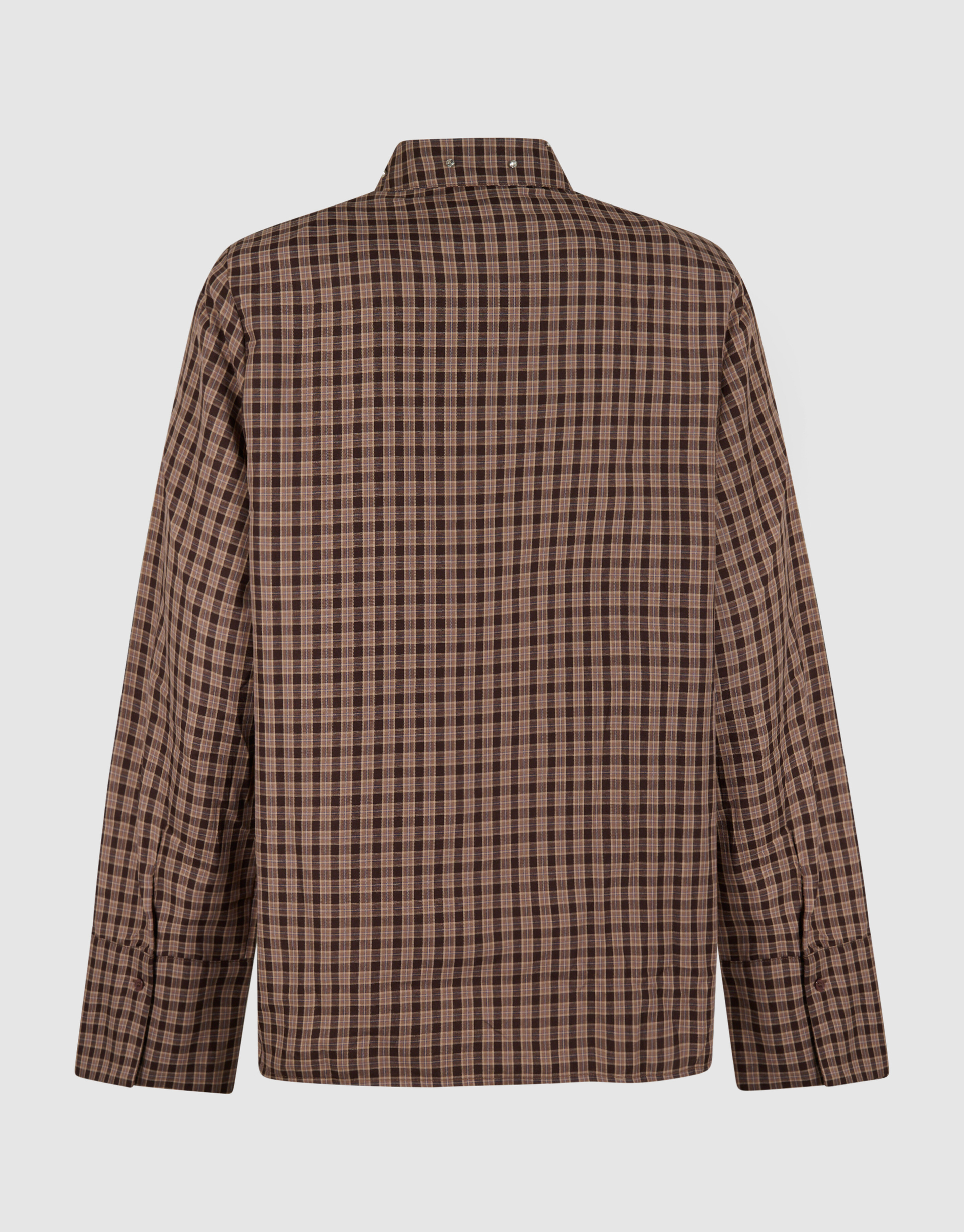 Ruiten Shoulder Strass Blouse Bruin SHOEBY WOMEN