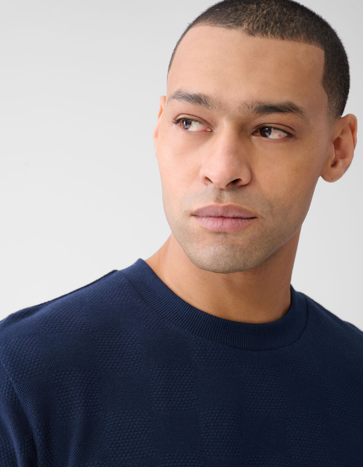 Patchwork T-shirt Donkerblauw SHOEBY MEN