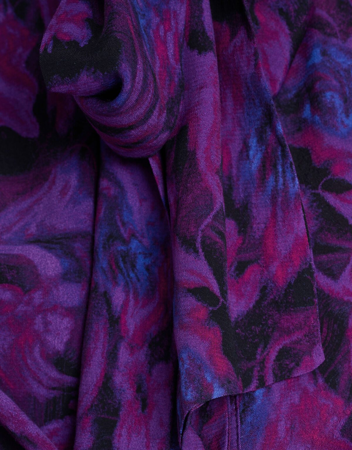 Bloemenprint Strik Blouse Paars SHOEBY WOMEN