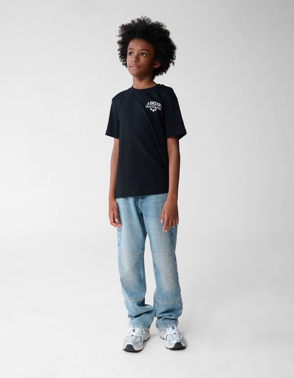 Carpenter Straight Fit Jeans Blauw SHOEBY BOYS
