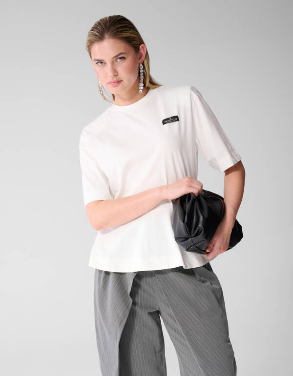 Peplum T-shirt Wit SHOEBY WOMEN